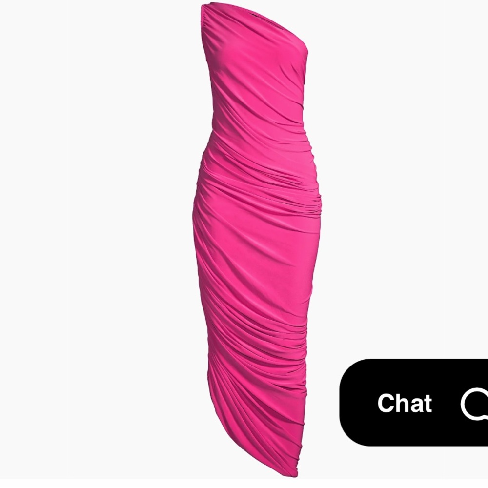 Norma Kamali Diana ruched dress